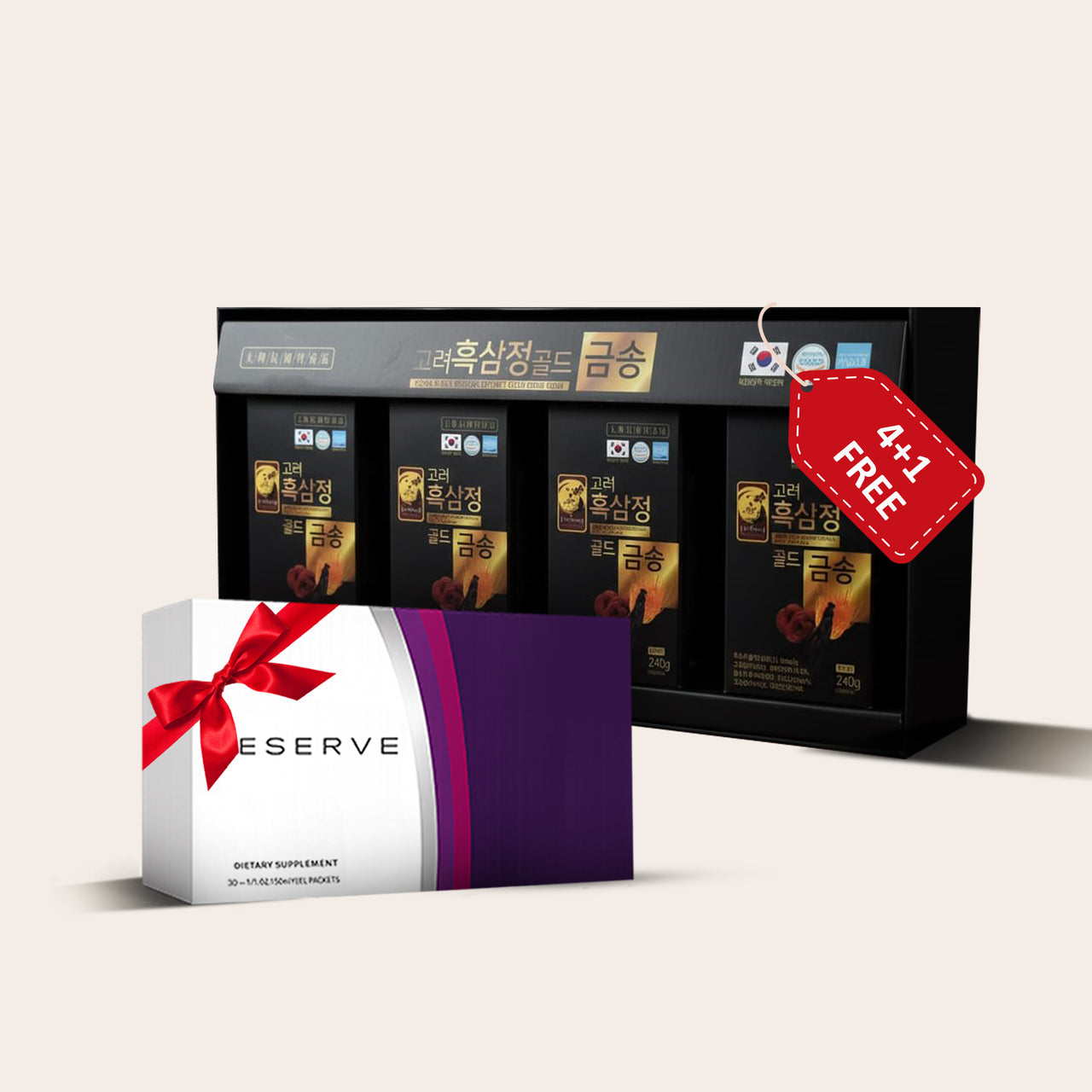 صن كوريا الجينسنغ الأسود الذهبي 